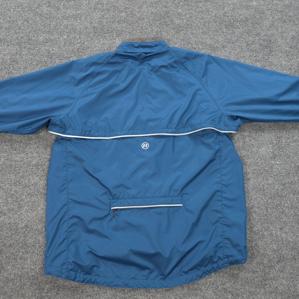 Novara Jacket Mens XL Blue Cycling Conversion Reflective Full Zip Vented Outdoor - Picture 7 of 14